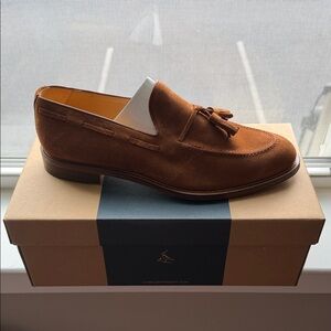 Suede Tassel Loafers - Chestnut Brown